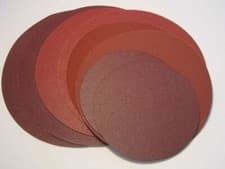 Image of 250mm (10") Alum. Oxide SANDING DISCS - SELF-ADHESIVE-Various Grits & Quantities