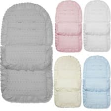 Image of Broderie Anglaise Footmuff / Cosy Toes Compatible with Babywelt