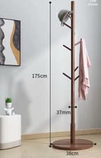 Image of Modern Style Wood Coat Rack Floor Standing Vertical Coat Rack coat stand