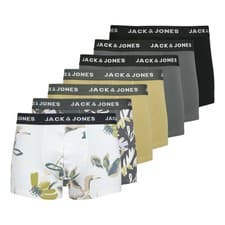 Image of Jack & Jones Men's Boxers, 7 Pack - Jacabstract Trunks 7 Pack, Cotton...