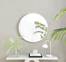 Image of EMMA Round Bedroom Wall Mirror - Small/Medium/Large Multiple Frame Colours