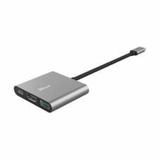 Image of Trust Dalyx 3-in-1 Multiport USB-C Adapter 4K HDMI, USB-C and USB