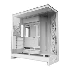 Image of NZXT H9 Flow (2025), Dual Chamber Mid Tower, White, 3x 140mm F140Q Fans, Reverse