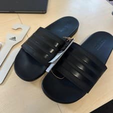 Image of Adidas Adilette slides comfort Black Uk 8 Mens new with tags comfort 
