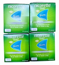 Image of Nicorette Original 2Mg Gum 210's | Pack 0f 4