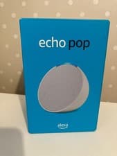Image of BRAND NEW Amazon Echo Pop Smart Speaker - Glacier White - Sealed Unopened box