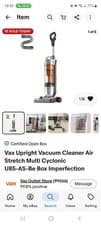 Image of VAX Mach Air UCA1GEV1 Upright Bagless Vacuum Cleaner - Grey/Purple