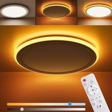 Image of LED Flush Mount Ceiling Light Fixture Dimmable LED Ceiling Lights for Bedroom