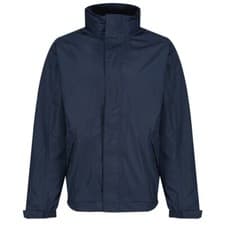 Image of Mens Regatta Dover Jacket Fleece Lined Waterproof Hooded Full Zip Bomber Coat