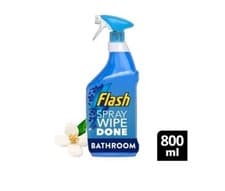 Image of 3xPack x Flash Spray Wipe Done Bathroom Clearner - White Blossom Scent - 800ml