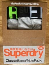 Image of Superdry Men’s Classic Boxer Premium Triple-Pack Navy Black M L XL