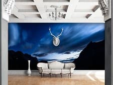 Image of 3D Clouds Time N722 Wallpaper Wall Mural Removable Self-adhesive Sticker Romy