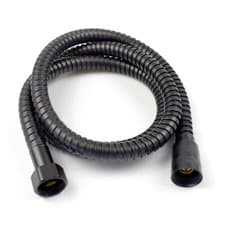 Image of Black Stainless Steel Shower Hose, 1.2m / 1.5m Replacement Flexible Pipe