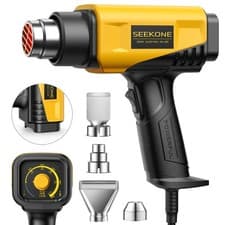 Image of SEEKONE Heat Gun 2000W Hot Air Gun with Adjustable Temperature 50-600℃ and Dual