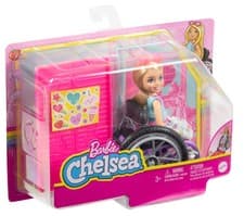 Image of Barbie Chelsea Wheelchair Blonde Doll with Accessories