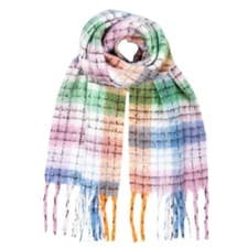 Image of Boardmans super fluffy Betty check scarf