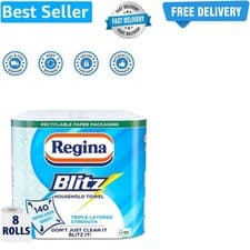 Image of Regina Blitz Household Towel, 560 Super-Sized Sheets, Triple Layered Strength...