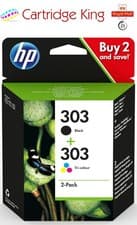 Image of Genuine HP 303 Colour and Black ink combi pack