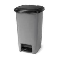 Image of Slim Pedal Bin Waste Garbage Recycle Trash Office Home Indoor Outdoor Dustbins