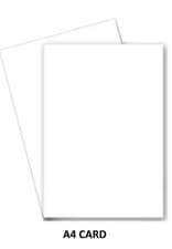 Image of A5 or A4 WHITE CARD 160gsm SHEETS - ARTS AND CRAFTS - SELECT AMOUNT 
