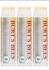 Image of 3 Pack Burt's Bees Lip Balm Ultra Conditioning 4.25g Sealed