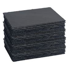 Image of Rectangle Slate Placemats - 30cm x 20cm - Pack of 24