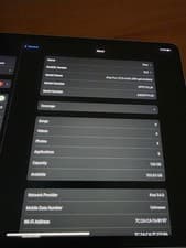Image of iPad Pro 12.9" M2 6th Gen 128GB WiFi+Cellular On iOS 16.5