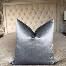 Image of Luxury silver steel cushion covers , Complementing Scatter Cushion, Pillowcase