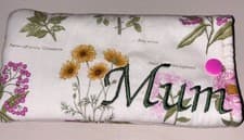 Image of Floral Mum fabric Glasses Spectacle Quilted Case Handmade Lovely Gift