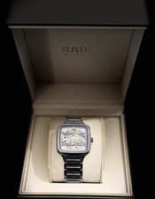 Image of Was £2,650 Rado True Skeleton Unisex Square Dial Ceramic Watch - Never Worn!!!