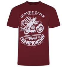 Image of Born To Ride Print T-Shirt - Regular Sizes