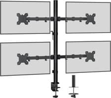 Image of Quad Monitor Stand 13-27" Adjustable Full Motion Arm Mount VESA 75x75 100x100