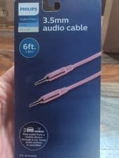 Image of PHILIPS 3.5mm Audio Cable 6ft HD Audio through Mobile to Car, Home Sys, Soundbar