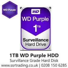 Image of 1TB WD Purple Surveillance Hard Disk Drive For CCTV DVRs NVRs & PC Desktop