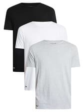 Image of Lacoste Men's 3 Pack Crew Lounge T-Shirts, Multicoloured