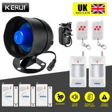 Image of KERUI Wireless Security Burglar Door Alarm System Kit For Garage Shed House UK