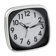 Image of Wm Widdop Square Alarm Clock | Square Alarm Clocks | 2 Colours Available