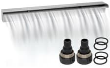 Image of Woodside Stainless Steel Waterfall Fountain, Pond/Pool Cascade Water Feature