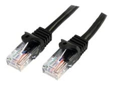 Image of StarTech.com 3m Black Cat5e / Cat 5 Snagless Patch Cable