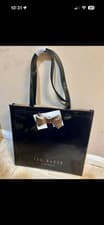 Image of Official Ted Baker Plain Bow Large Icon Bag | BNWT | Black
