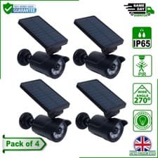Image of 8 LED Solar Security Outdoor Light with Motion Sensor in UK