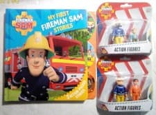Image of Fireman sam bundle action figures & my first fireman sam storie book all new.