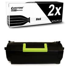 Image of 2x Toner replaces Lexmark 62D2H00 622H