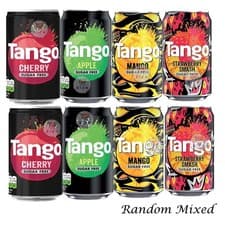 Image of Tango Sugar Free original soft drink 330ml Cans Pack of 4 - 24 Multiple flavours