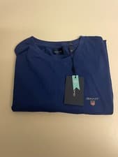 Image of Gant College Blue SS Crew Tee / T-Shirt - Medium