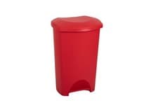 Image of Addis 50 L Recycling Commercial Utility Waste Trash Pedal Bin Red 518633ebay