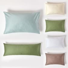 Image of Organic Cotton Housewife Pillowcases 400TC Equivalent 600TC Bedroom Pillow Cover