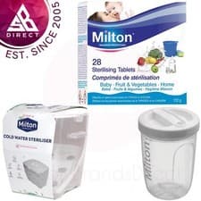 Image of Milton Baby Utensils Cold Water Steriliser/ Solo Travel Steriliser/ 28 Tablets