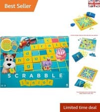 Image of Scrabble Junior Family Game: 2-4 Players, Develops Spelling & Vocabulary Skills
