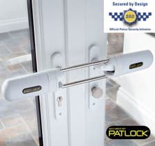 Image of PATLOCK Patio Conservatory French Double Door Dead Lock Extra Security Device